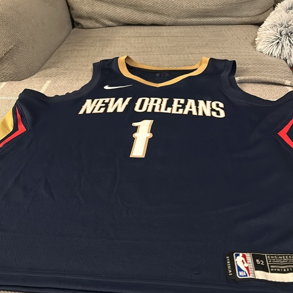 Men’s New Orleans Pelicans Zion Williamson rookie jersey mens size XL or 52 - Picture 5 of 8